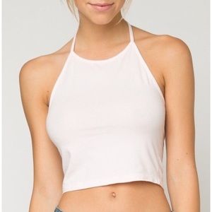 Brandy Melville white halter top